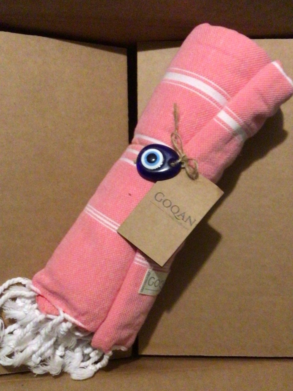 Pink Turkish Cotton Bath Towel